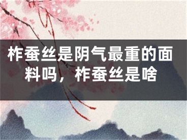 柞蚕丝是阴气最重的面料吗，柞蚕丝是啥