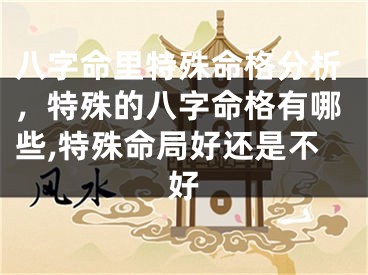 八字命里特殊命格分析，特殊的八字命格有哪些,特殊命局好还是不好