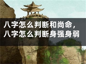 八字怎么判断和尚命，八字怎么判断身强身弱