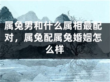 属兔男和什么属相最配对，属兔配属兔婚姻怎么样