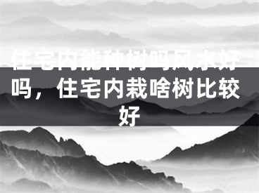 住宅内能种树吗风水好吗，住宅内栽啥树比较好