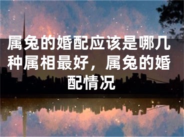 属兔的婚配应该是哪几种属相最好，属兔的婚配情况