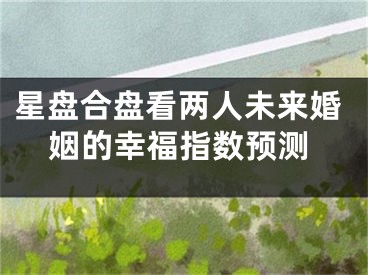 星盘合盘看两人未来婚姻的幸福指数预测