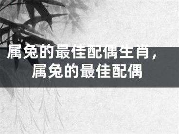 属兔的最佳配偶生肖，属兔的最佳配偶