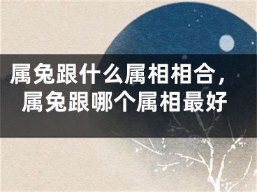 属兔跟什么属相相合，属兔跟哪个属相最好