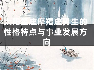 太阳星座摩羯座男生的性格特点与事业发展方向