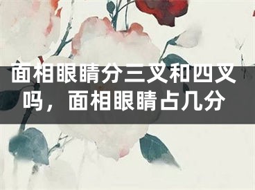 面相眼睛分三叉和四叉吗，面相眼睛占几分