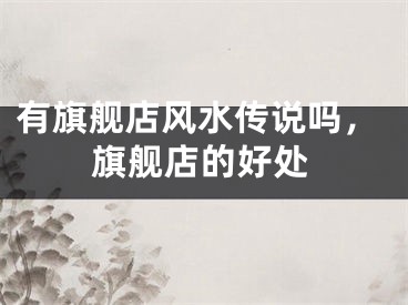 有旗舰店风水传说吗，旗舰店的好处