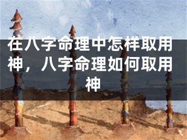 在八字命理中怎样取用神，八字命理如何取用神