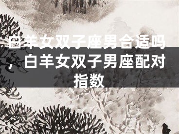 白羊女双子座男合适吗，白羊女双子男座配对指数