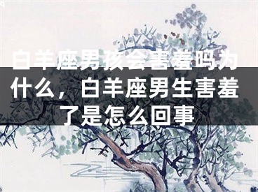 白羊座男孩会害羞吗为什么，白羊座男生害羞了是怎么回事