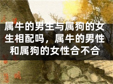 属牛的男生与属狗的女生相配吗，属牛的男性和属狗的女性合不合