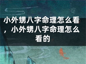 小外甥八字命理怎么看，小外甥八字命理怎么看的