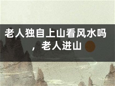 老人独自上山看风水吗，老人进山