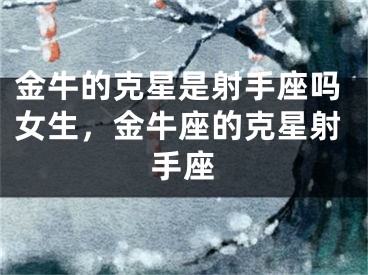 金牛的克星是射手座吗女生，金牛座的克星射手座