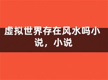 虚拟世界存在风水吗小说，小说