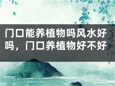 门口能养植物吗风水好吗，门口养植物好不好