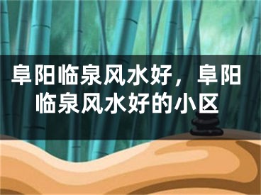 阜阳临泉风水好，阜阳临泉风水好的小区