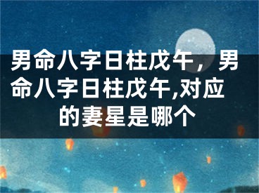 男命八字日柱戊午，男命八字日柱戊午,对应的妻星是哪个