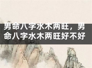 男命八字水木两旺，男命八字水木两旺好不好