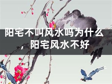 阳宅不叫风水吗为什么，阳宅风水不好