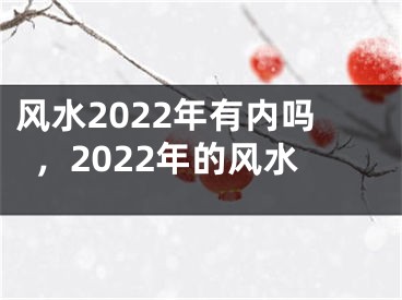 风水2022年有内吗,2022年的风水