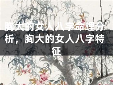 胸大的女人八字命理分析，胸大的女人八字特征