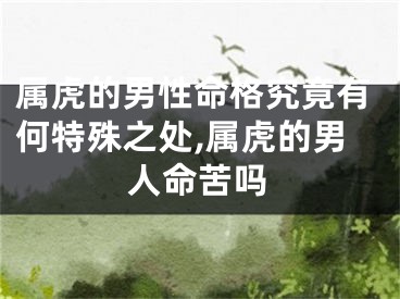 属虎的男性命格究竟有何特殊之处,属虎的男人命苦吗