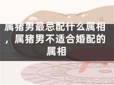 属猪男最忌配什么属相，属猪男不适合婚配的属相
