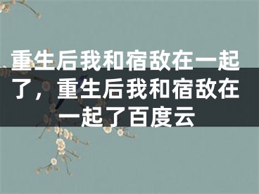重生后我和宿敌在一起了，重生后我和宿敌在一起了百度云