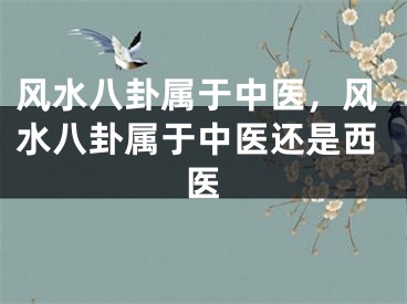 风水八卦属于中医，风水八卦属于中医还是西医