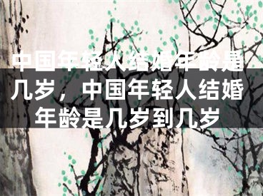 中国年轻人结婚年龄是几岁，中国年轻人结婚年龄是几岁到几岁