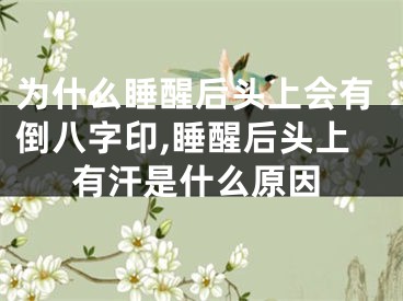为什么睡醒后头上会有倒八字印,睡醒后头上有汗是什么原因