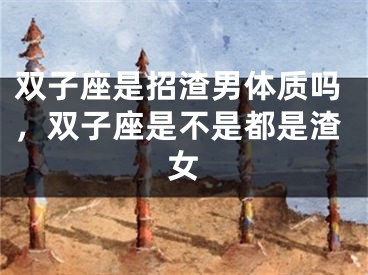 双子座是招渣男体质吗，双子座是不是都是渣女