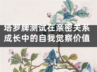 塔罗牌测试在亲密关系成长中的自我觉察价值