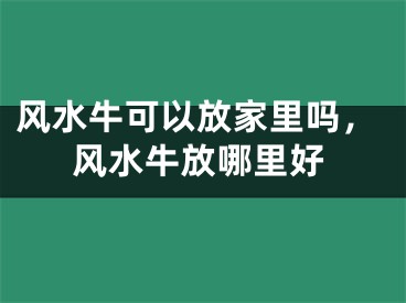 风水牛可以放家里吗，风水牛放哪里好