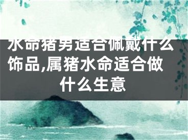 水命猪男适合佩戴什么饰品,属猪水命适合做什么生意