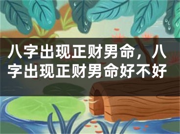 八字出现正财男命，八字出现正财男命好不好