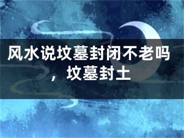 风水说坟墓封闭不老吗,坟墓封土