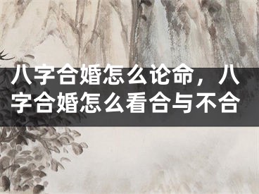 八字合婚怎么论命,八字合婚怎么看合与不合