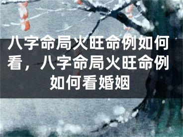 八字命局火旺命例如何看，八字命局火旺命例如何看婚姻