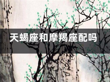 天蝎座和摩羯座配吗