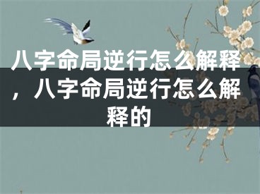 八字命局逆行怎么解释，八字命局逆行怎么解释的