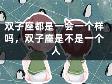 双子座都是一会一个样吗，双子座是不是一个人