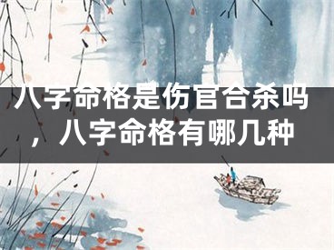 八字命格是伤官合杀吗，八字命格有哪几种
