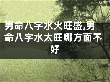 男命八字水火旺盛,男命八字水太旺哪方面不好