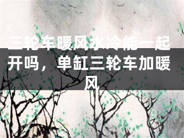 三轮车暖风水冷能一起开吗，单缸三轮车加暖风
