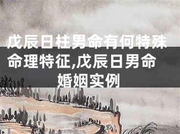 戊辰日柱男命有何特殊命理特征,戊辰日男命婚姻实例