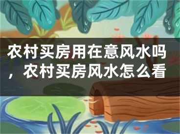 农村买房用在意风水吗，农村买房风水怎么看