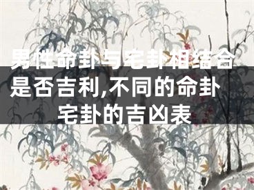 男性命卦与宅卦相结合是否吉利,不同的命卦宅卦的吉凶表